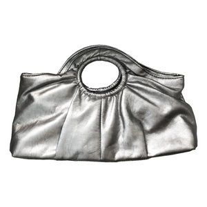 ⭐️HOST PICK⭐️  Garage Silver Metallic Handheld Purse Bag Clutch